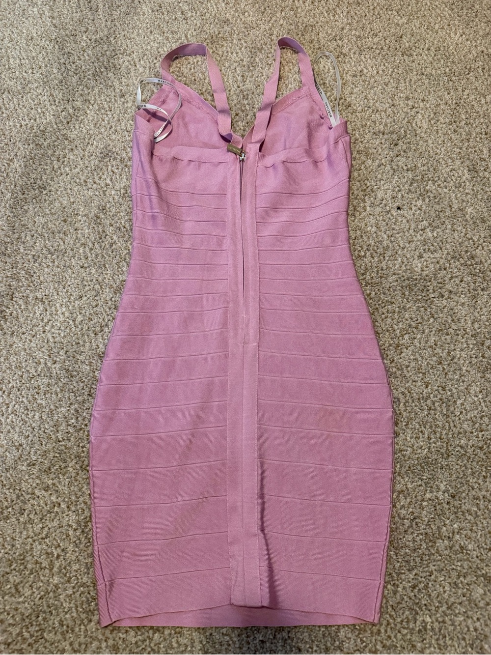 Guess by Marciano Mauve Bandage Mini Dress - Picture 2 of 3